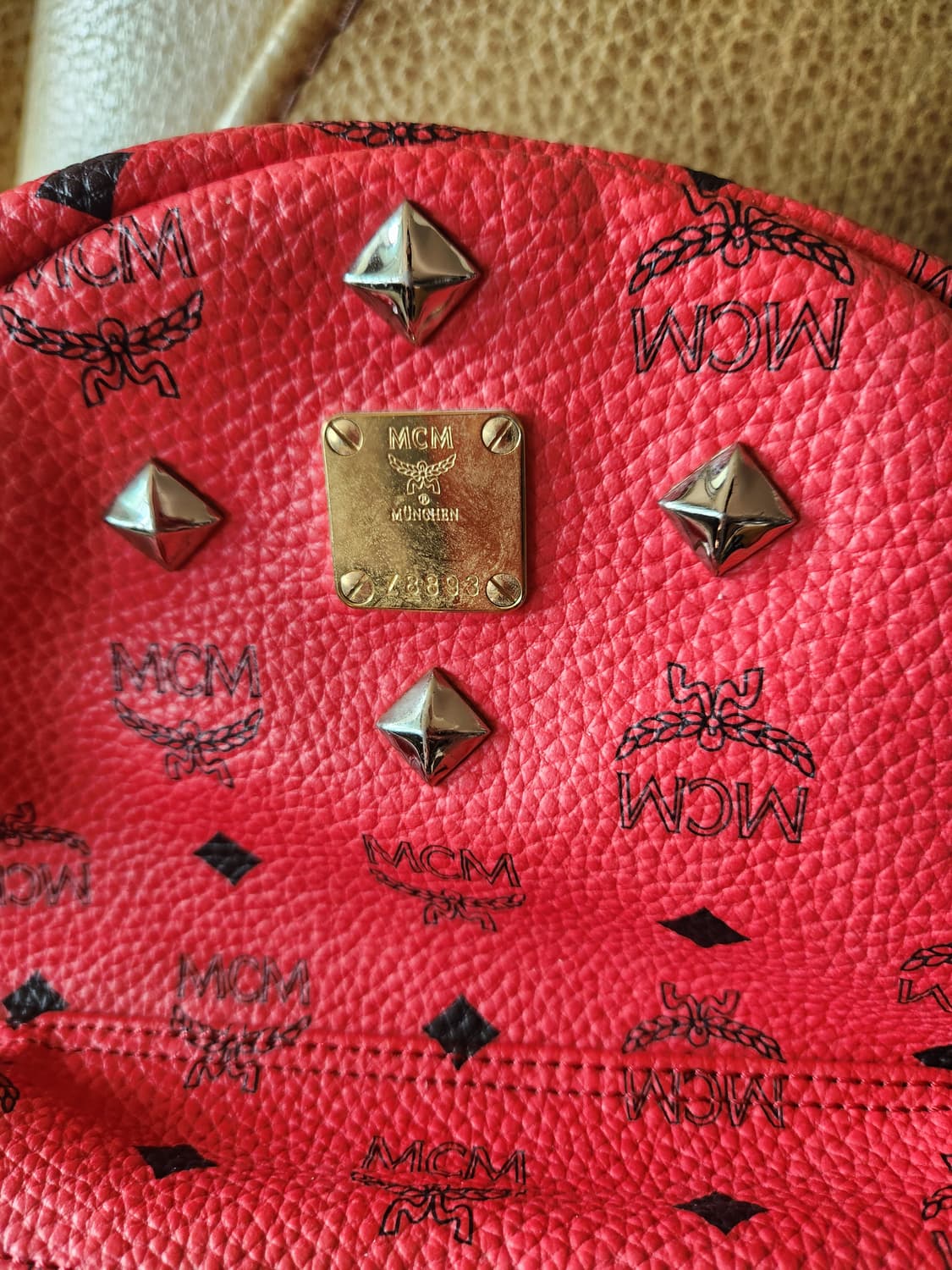 MCM 비세토스 핑크 백팩 가방 상품이미지2
