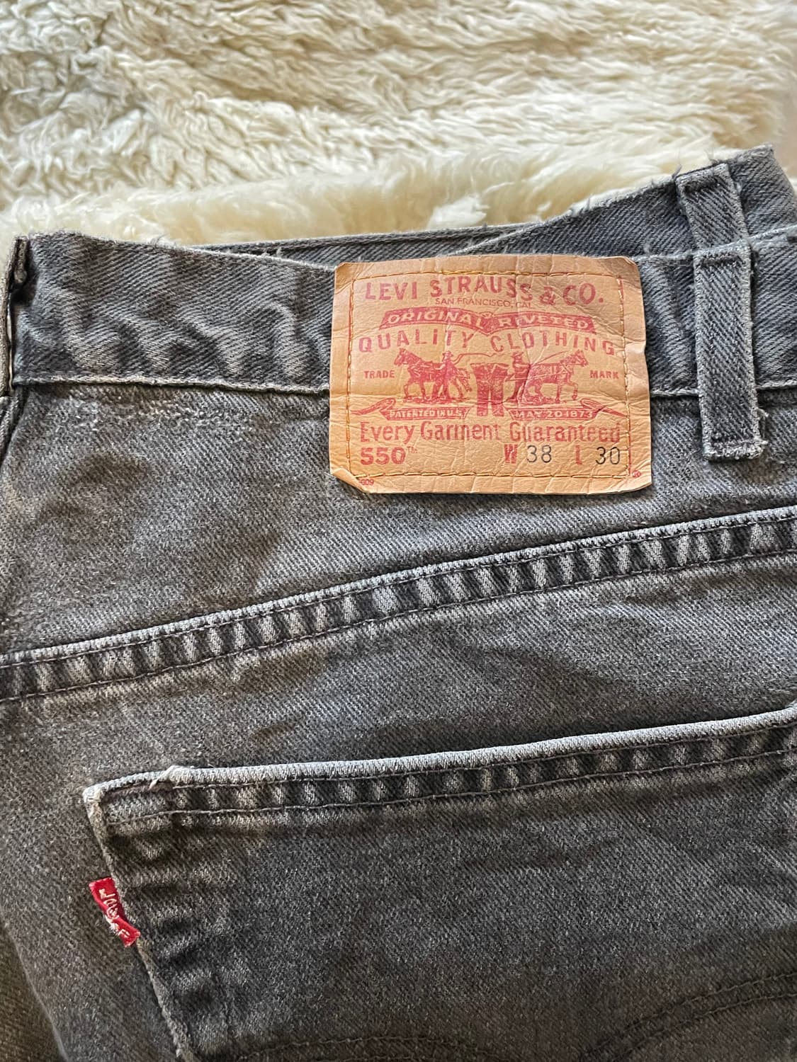 리바이스550 흑청 데님팬츠 상품이미지2