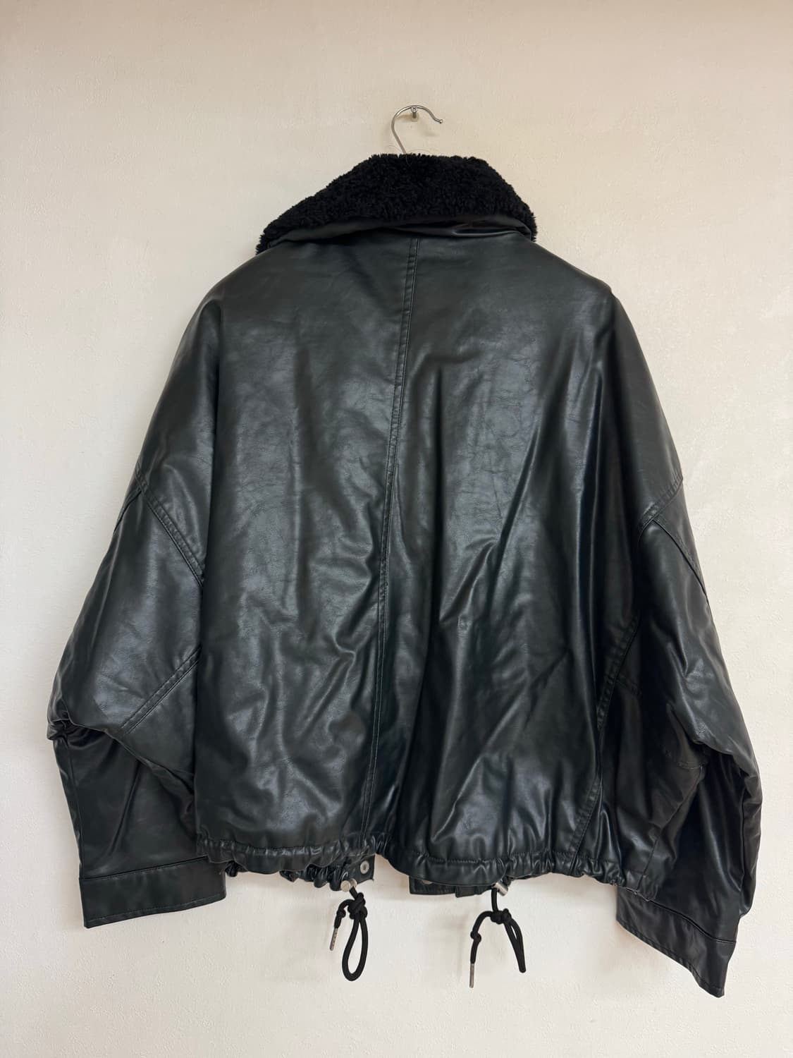 Zara 2way 누빔 레더 자켓 상품이미지4