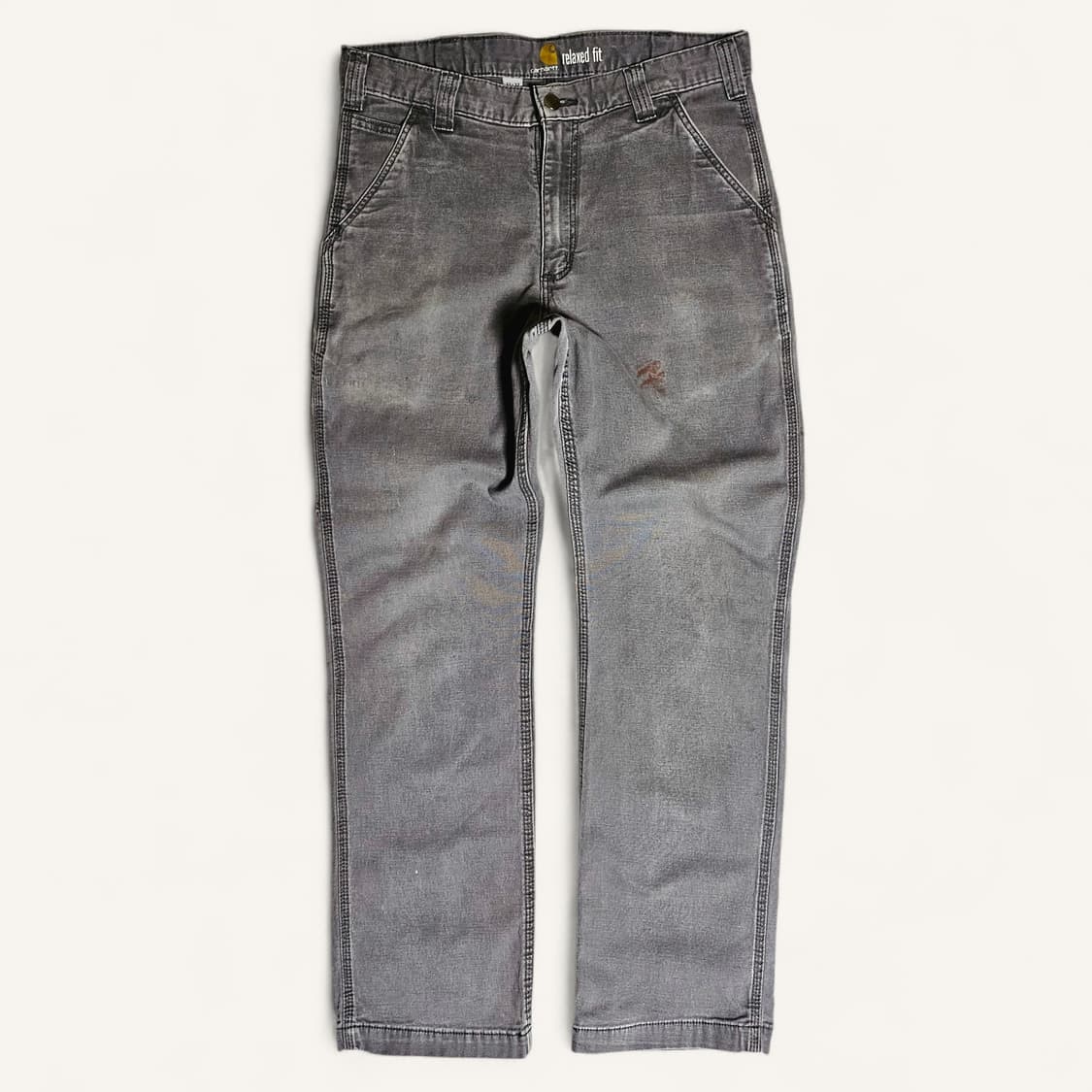 [32X32][칼하트]러기드 플렉스® 릴렉스핏 캔버스 워크 팬츠 상품이미지1