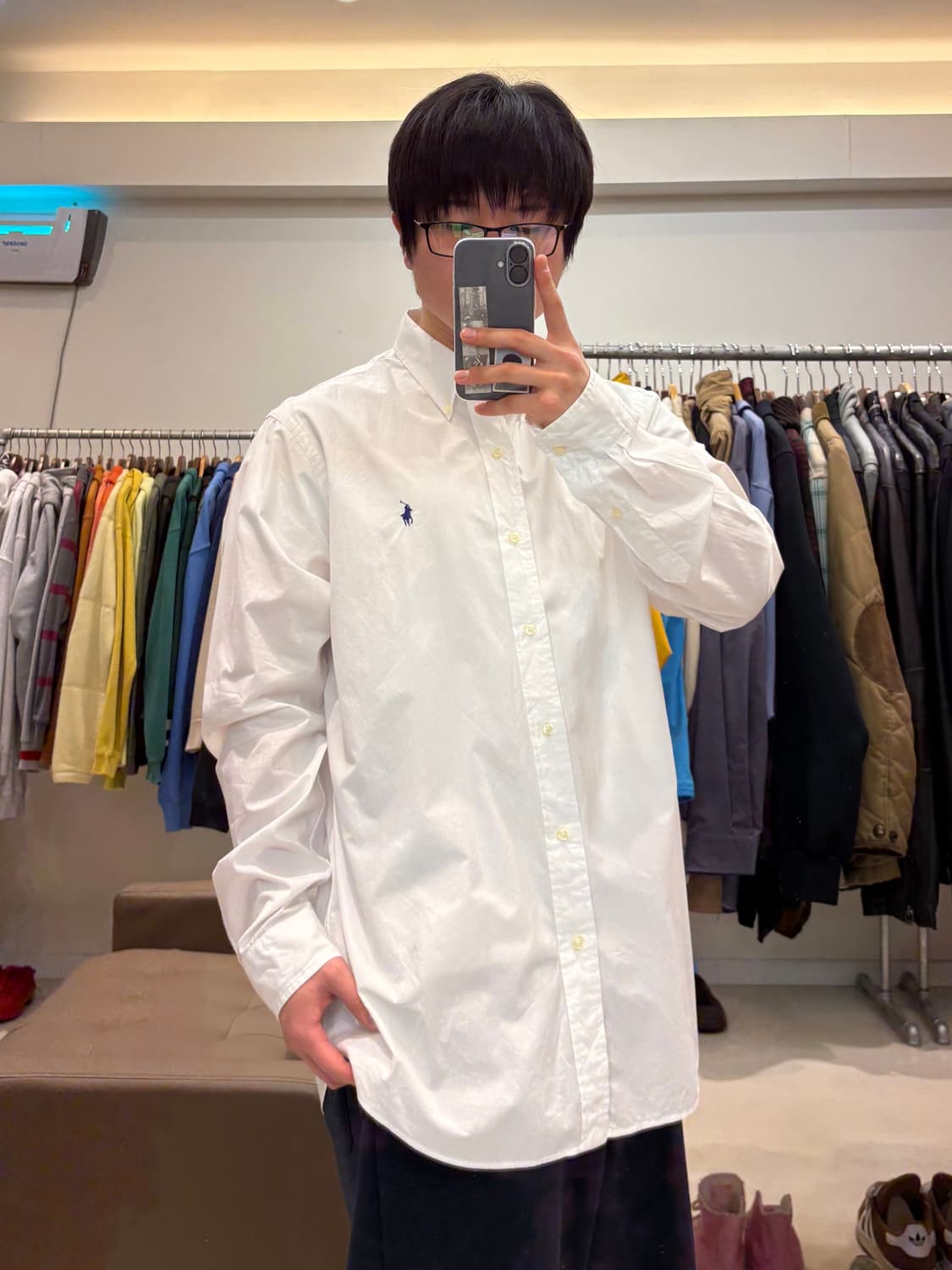 폴로 랄프로렌 셔츠 클래식핏 화이트 상품이미지9