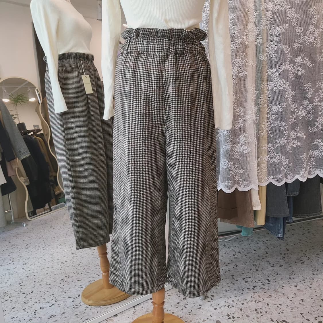 하운드투스체크 울밴딩 슬랙스 상품이미지7