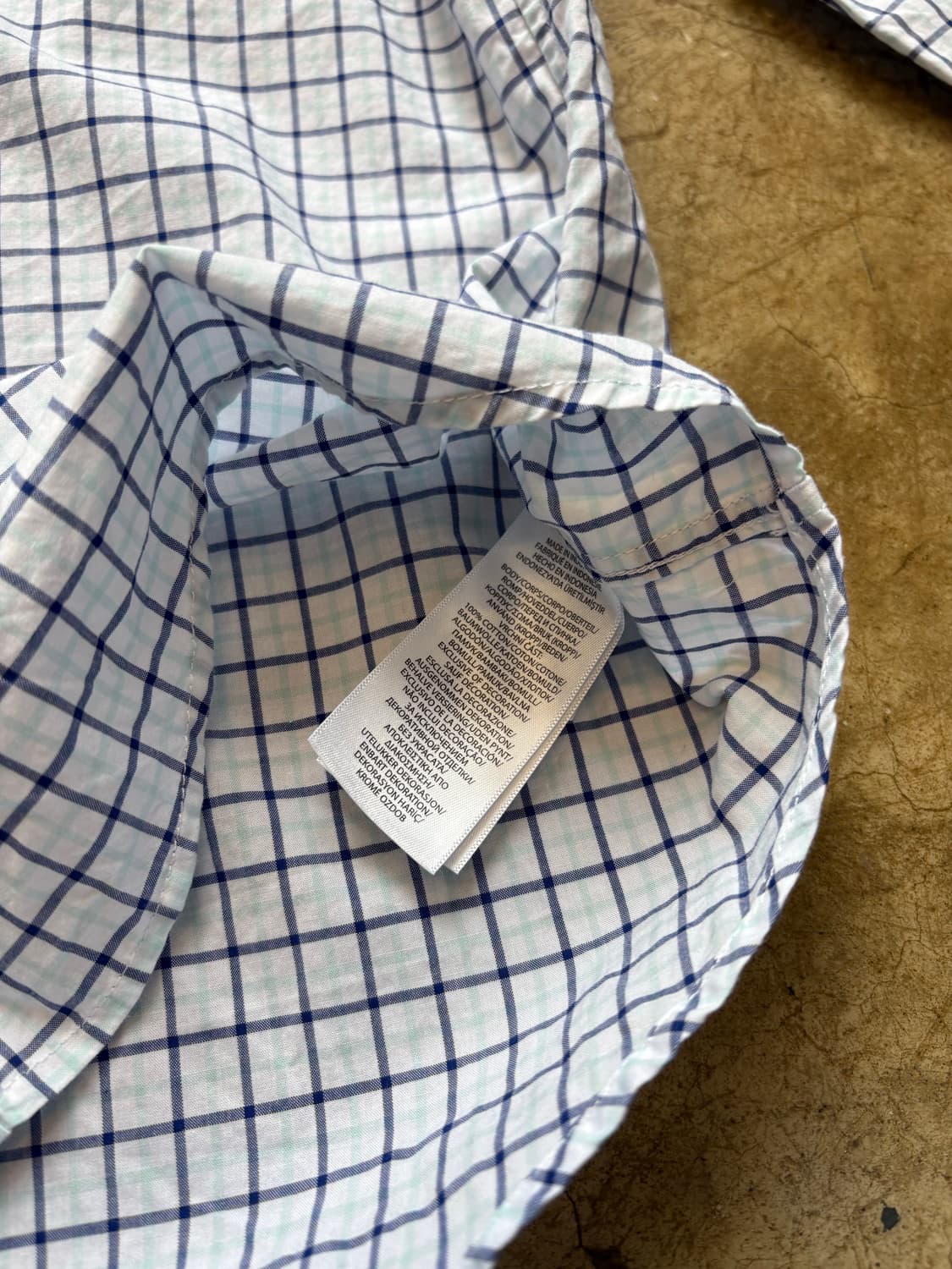 폴로 신형라벨 체크 셔츠 상품이미지5