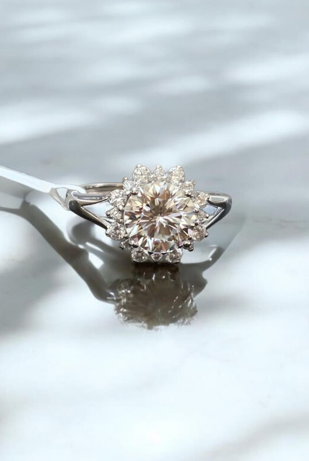 모이사나이트 2캐럿 반지 상품이미지1