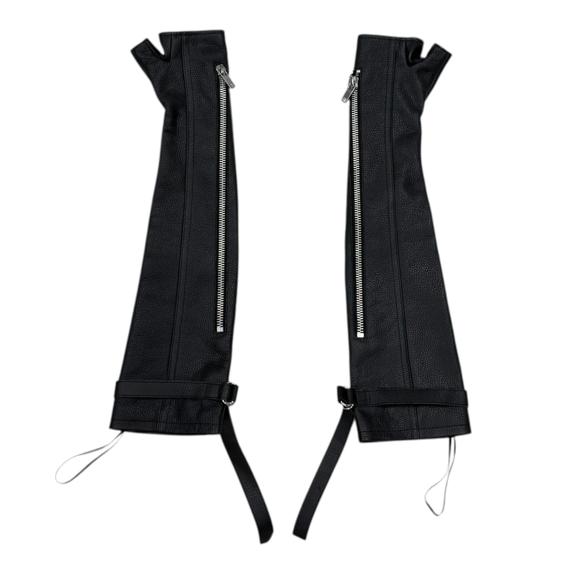 꾸레쥬 빈티지 레더 지퍼 롱장갑 블랙 상품이미지1