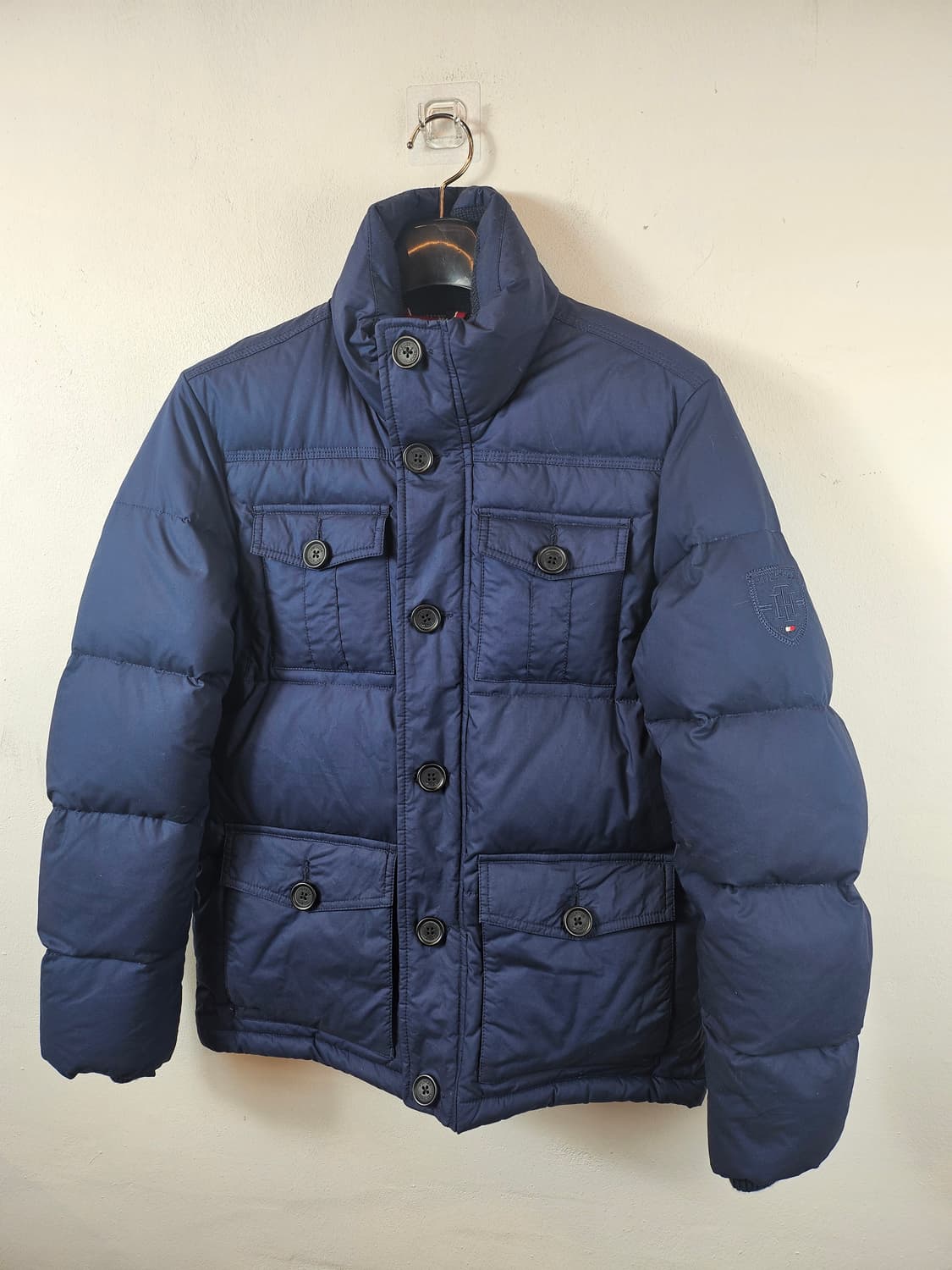 타미힐피거 네이비 모혼방 다운패딩 S 90-95 상품이미지10