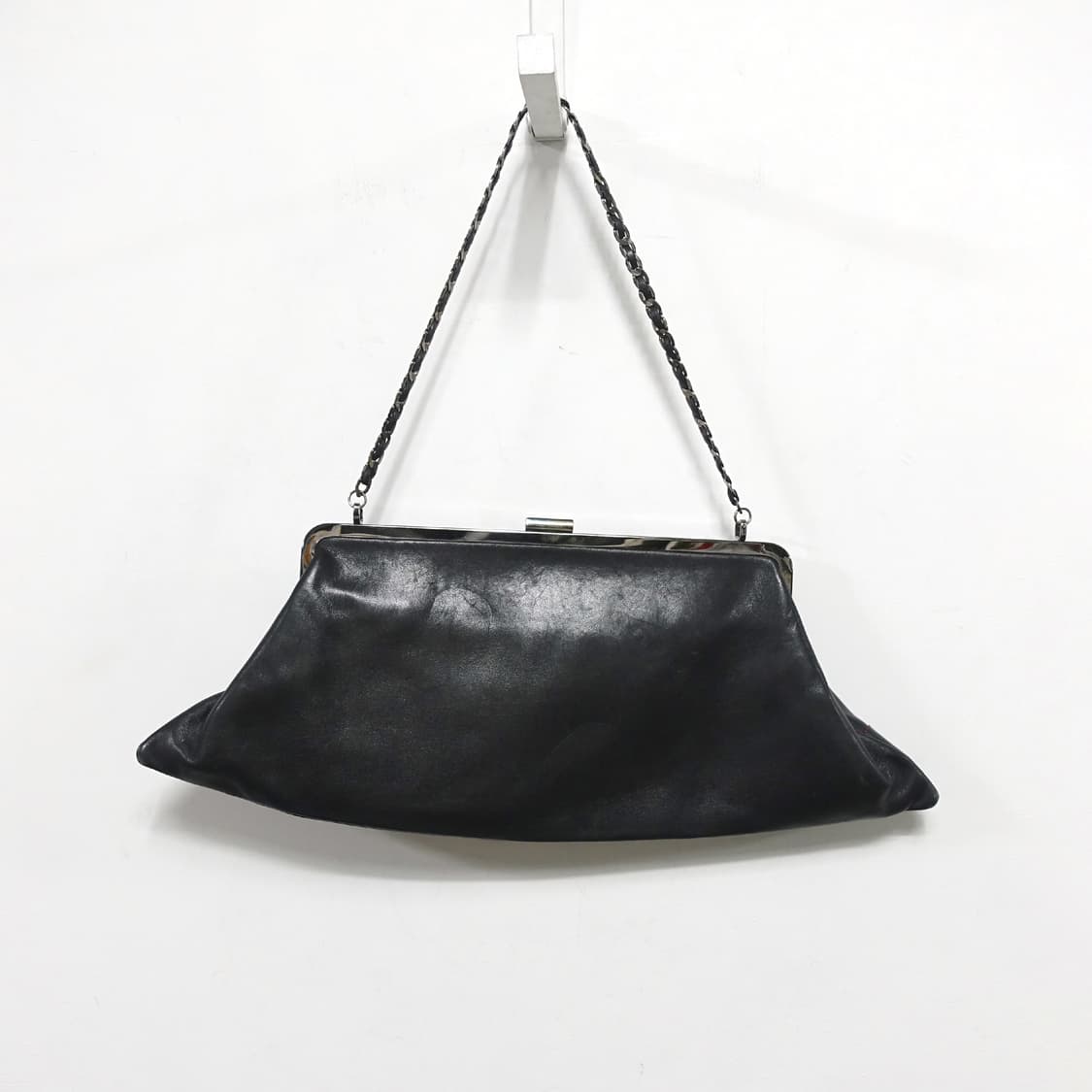 LEATHER 레더 아플리케 설윤형 디자이너 아티잔 체인 숄더 레더백 상품이미지7