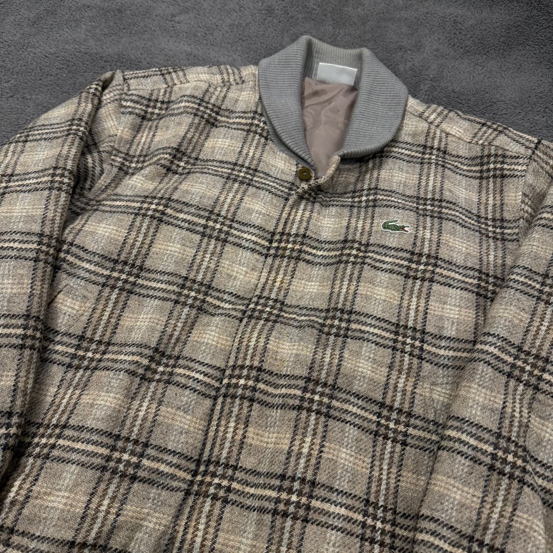 [정품/105] 라코스테 올드스쿨 울 블루종 자켓 상품이미지1