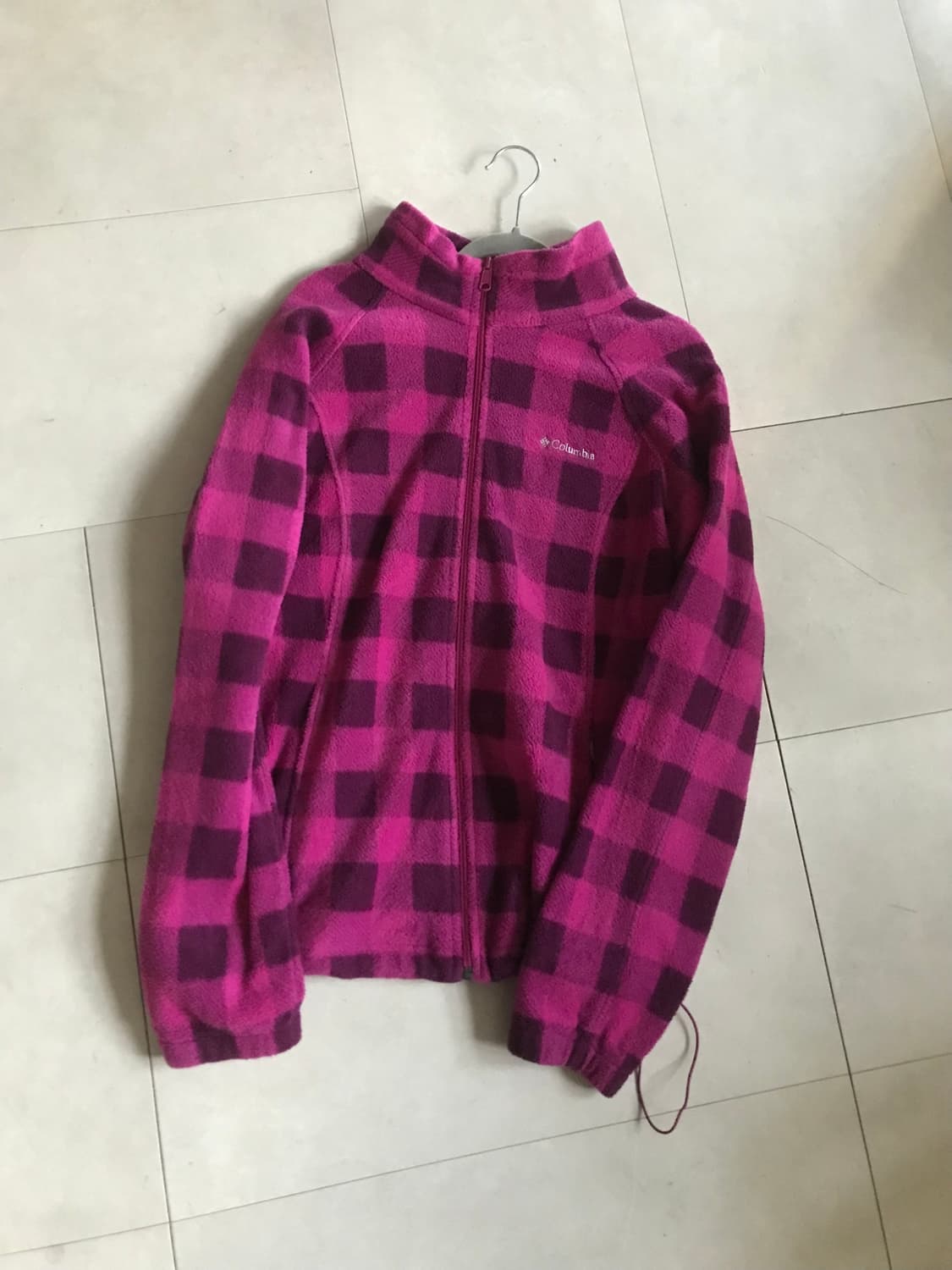 콜롬비아 플럼 체크 후리스 상품이미지7