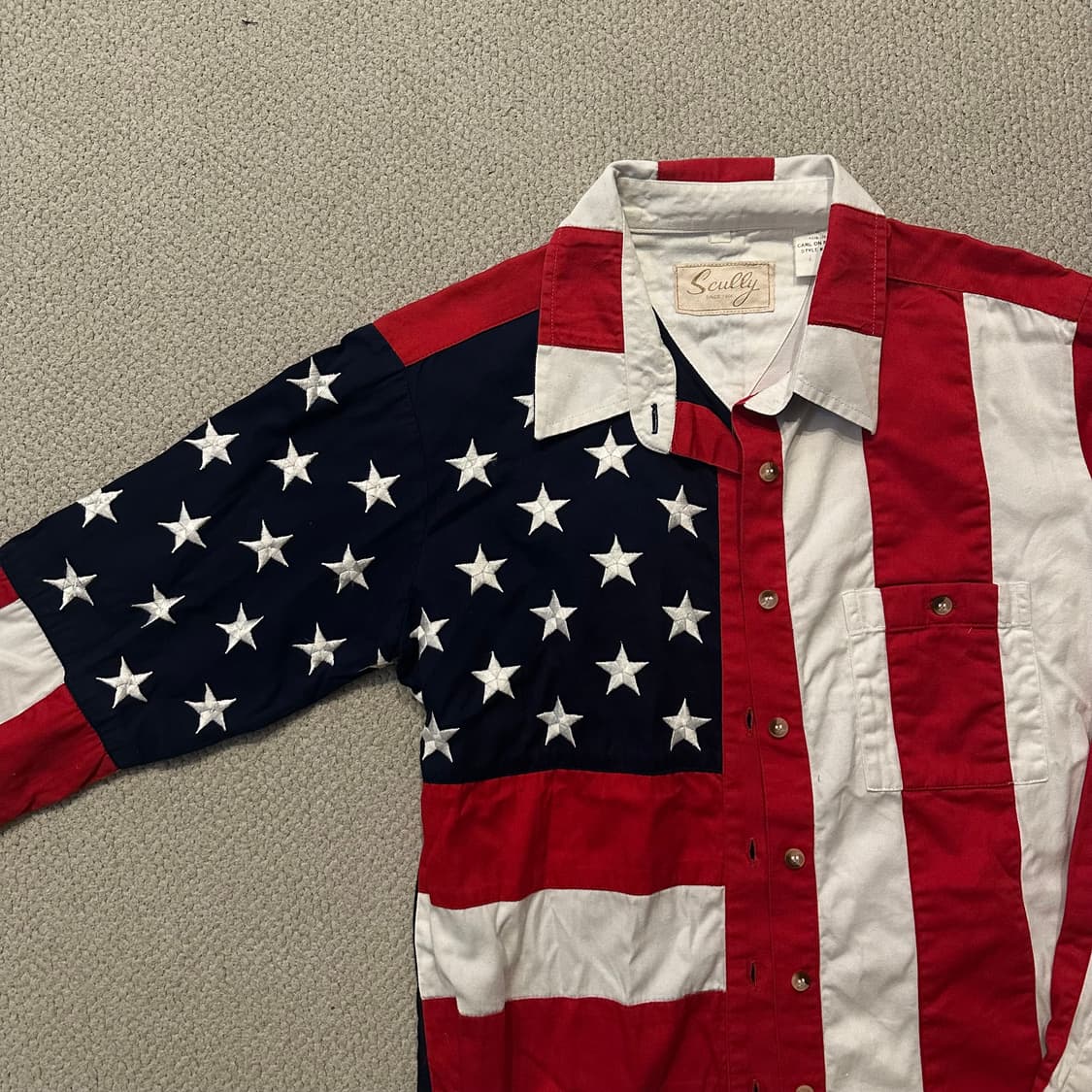 빈티지 성조기 USA Flag Shirt 셔츠 상품이미지3