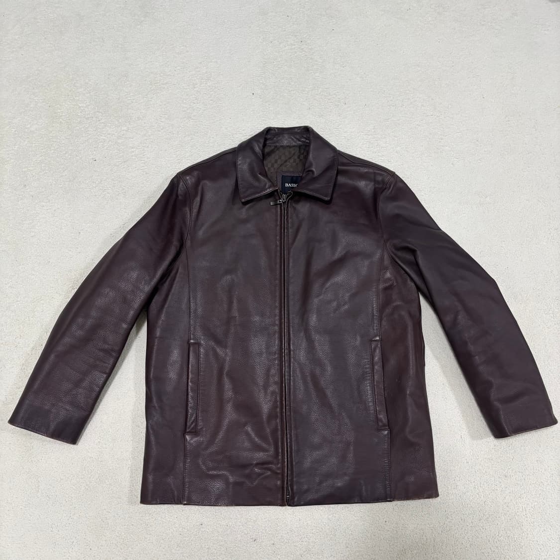 95 바쏘 옴므 남성 블랙 천연 양가죽 자켓 1210-2 상품이미지1