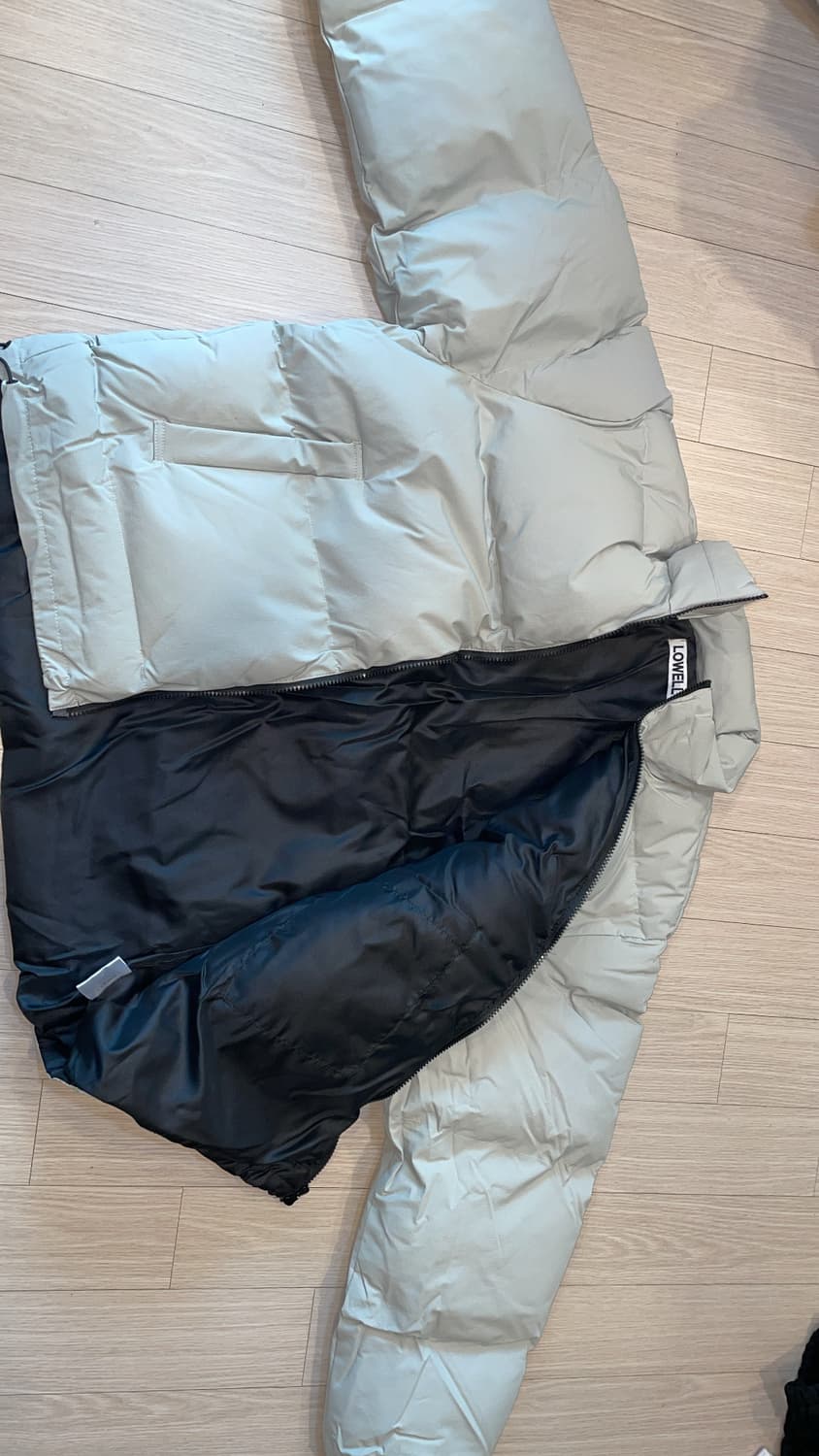 웰론 나노 숏 패딩 그레이 상품이미지3