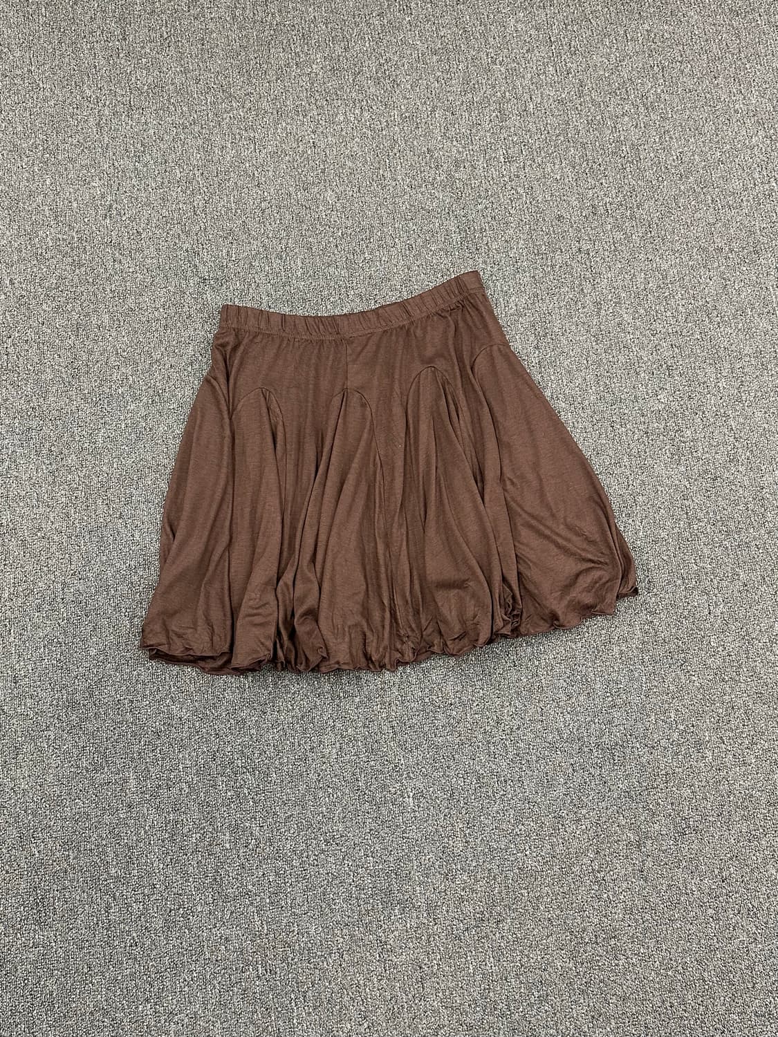 L)Japanese vintage 브라운 플리츠 미니스커트 상품이미지3