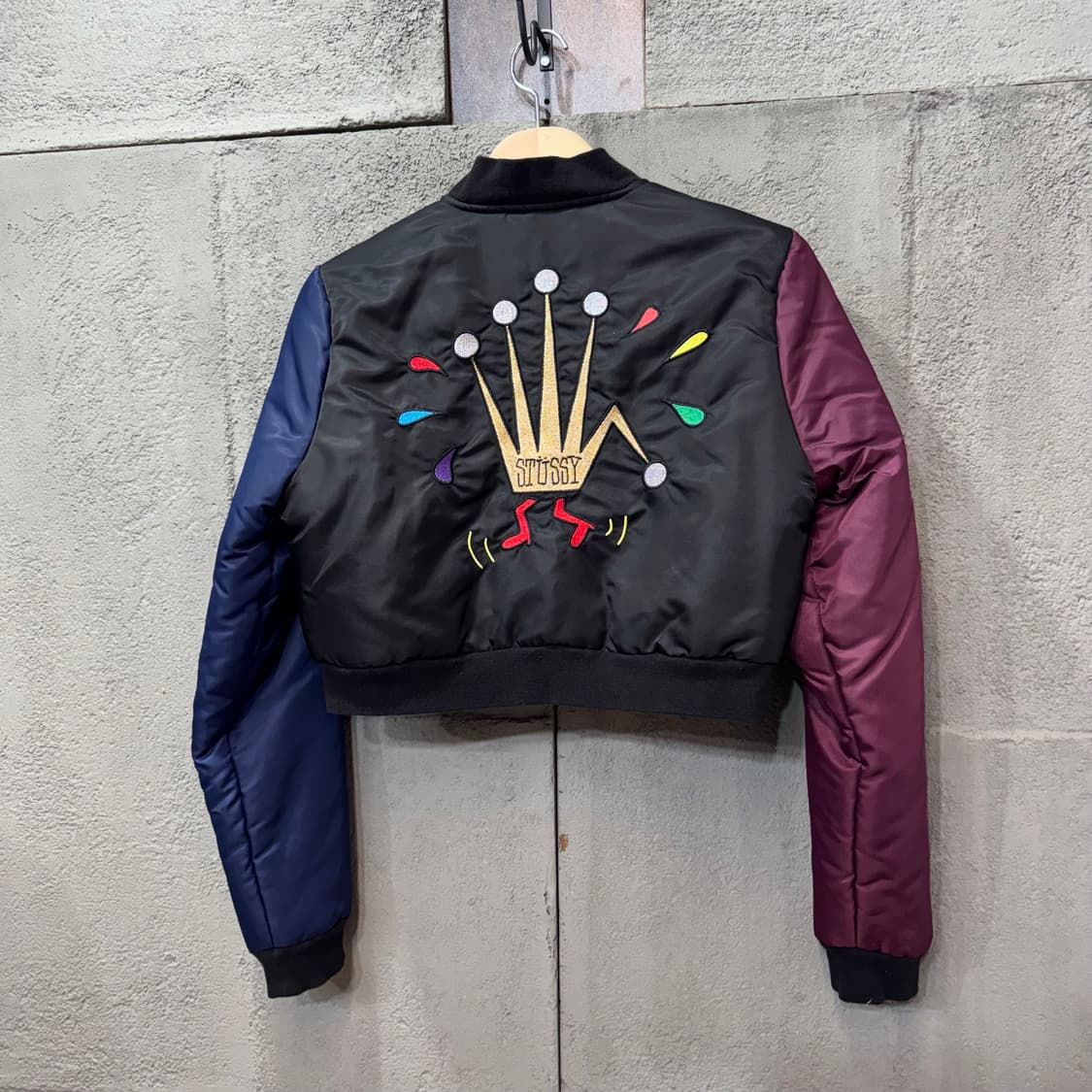 스투시 크라운 크롭 봄버 자켓 (M)  상품이미지1