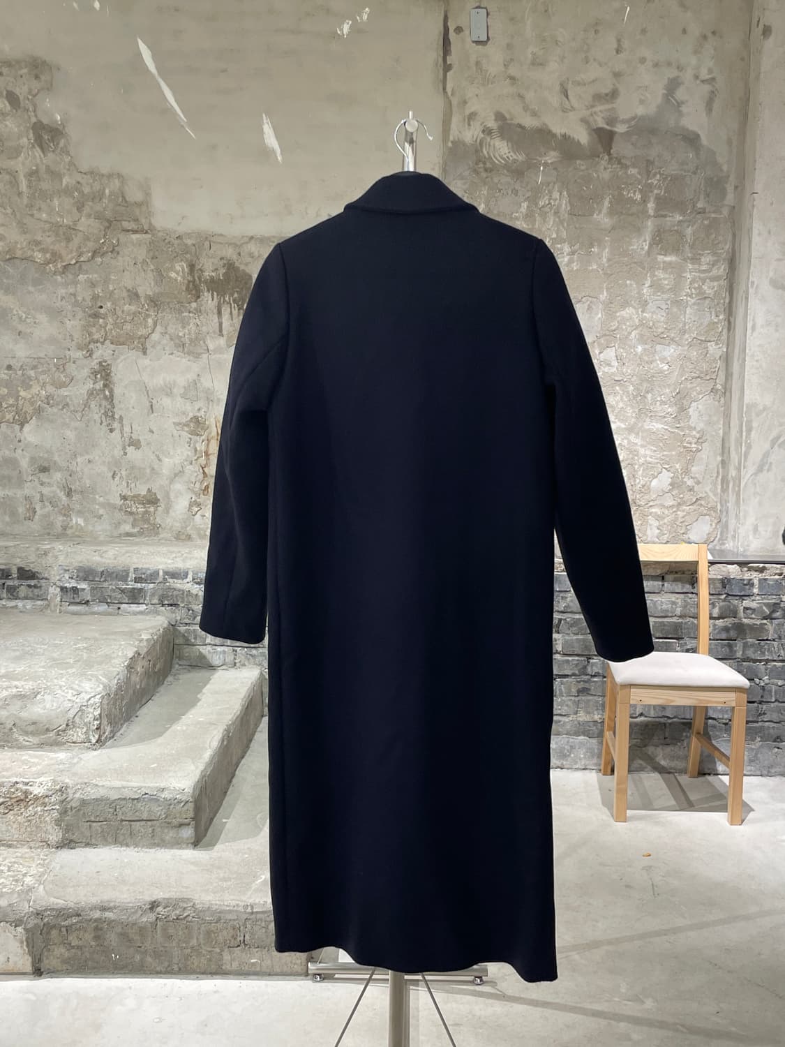 roseanna 다크 네이비 립스 포켓 스냅 울 코트 상품이미지6