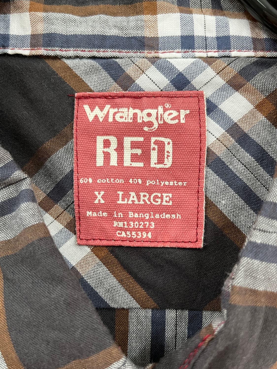 랭글러 웨스턴 체크 셔츠  상품이미지8