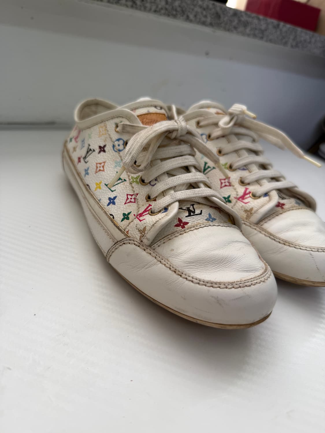 정품) 루이비통 모노그램 멀티컬러 스니커즈 36 상품이미지3