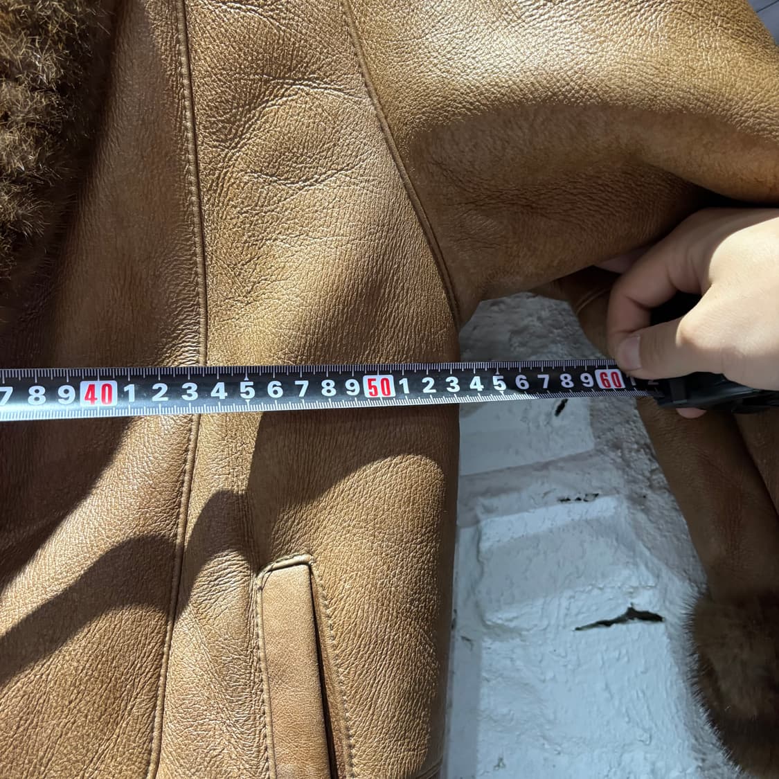 빈티지 양가죽 카라 퍼 자켓 상품이미지7