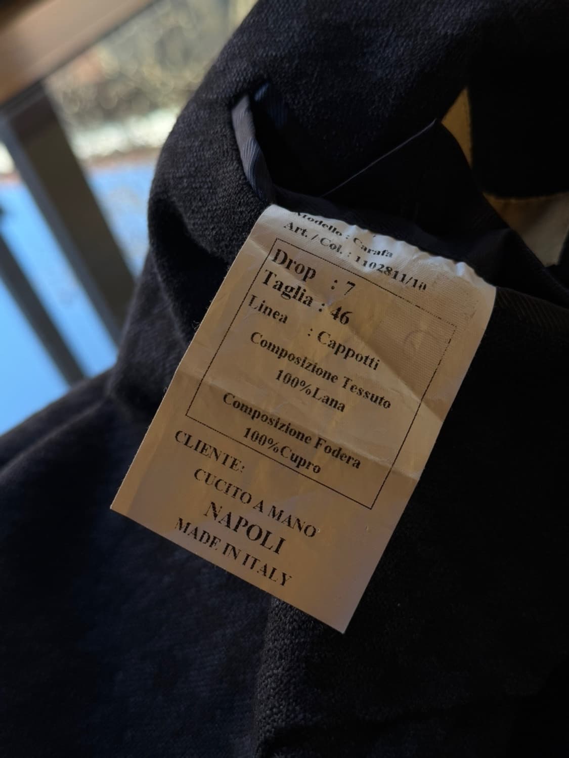 De Petrillo 드 페트릴로 더블 브레스티드 코트 슬림100 상품이미지7