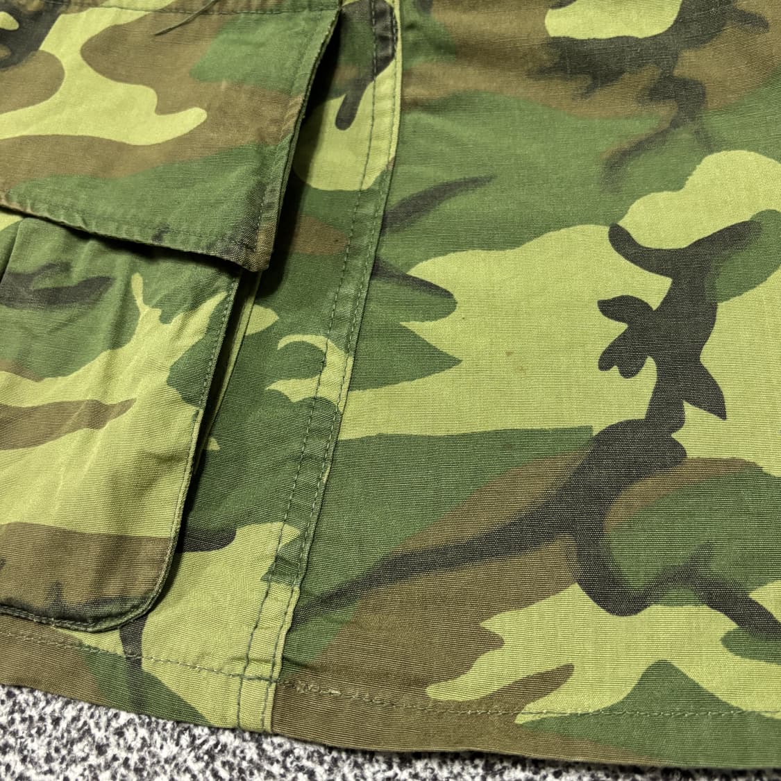 60s 오리지널 미군 ERDL 퍼티그 자켓 논-립스탑 M-R 상품이미지7