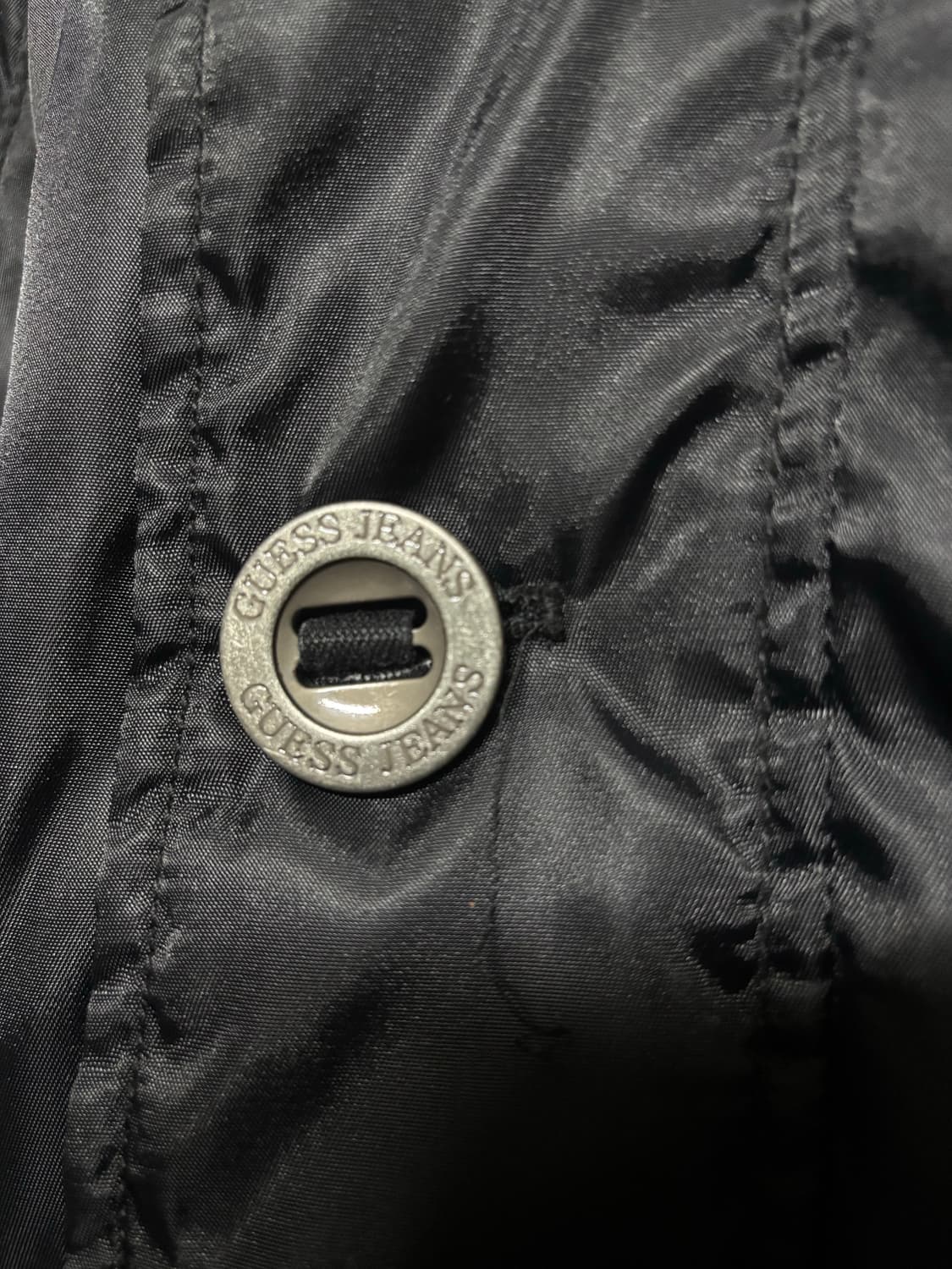 [GUESS] 게스 빈티지 블랙 후드넥 퍼 야상 자켓 M 상품이미지8