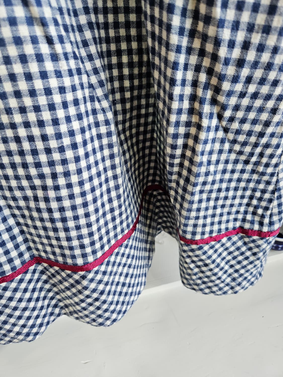 Fint 세일러 체크 원피스 상품이미지4