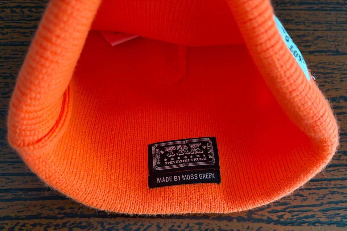스티브제이앤요니피 SJYP 형광 오렌지 팝 패치 비니 니트 모자 상품이미지3