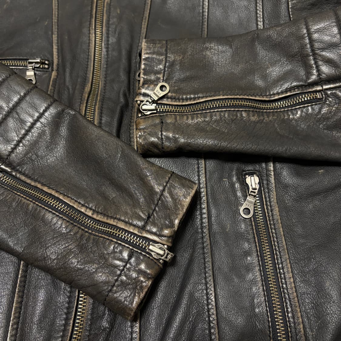 DANIER 천연 워싱 가죽 자켓 상품이미지4