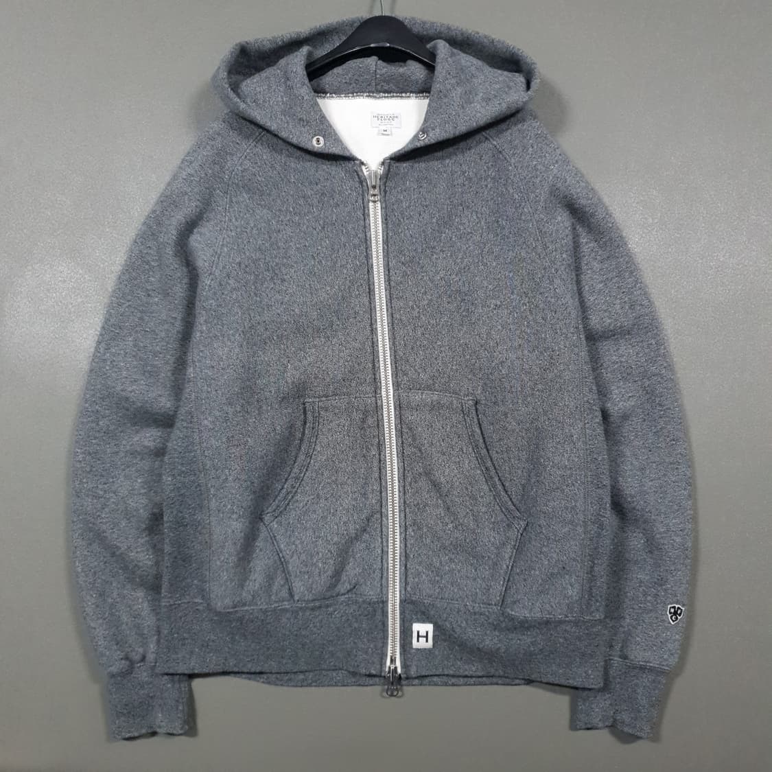M (95) 헤리티지플로스 초판 후드집업 자켓 그레이 상품이미지1