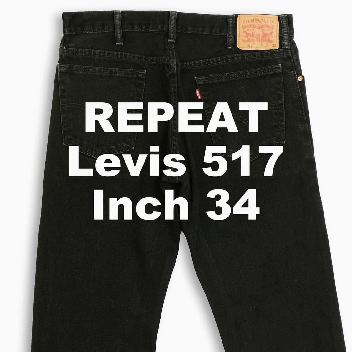 빈티지 리바이스 517 흑청 블랙진 34 인치 LV5173524 상품이미지1