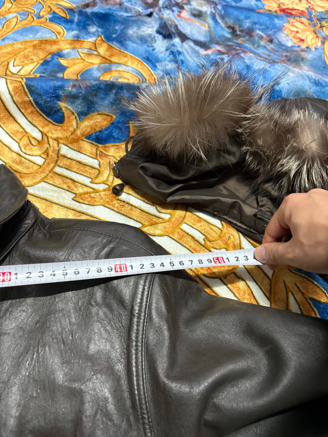 FAX 빈티지 쉽스킨 양가죽 롱자켓 상품이미지9