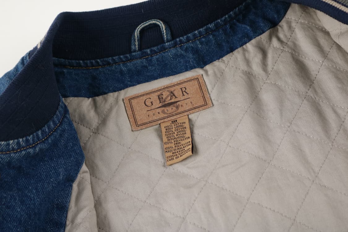 [M] 00's 기어 포 스포츠 데님 바시티 자켓 상품이미지6