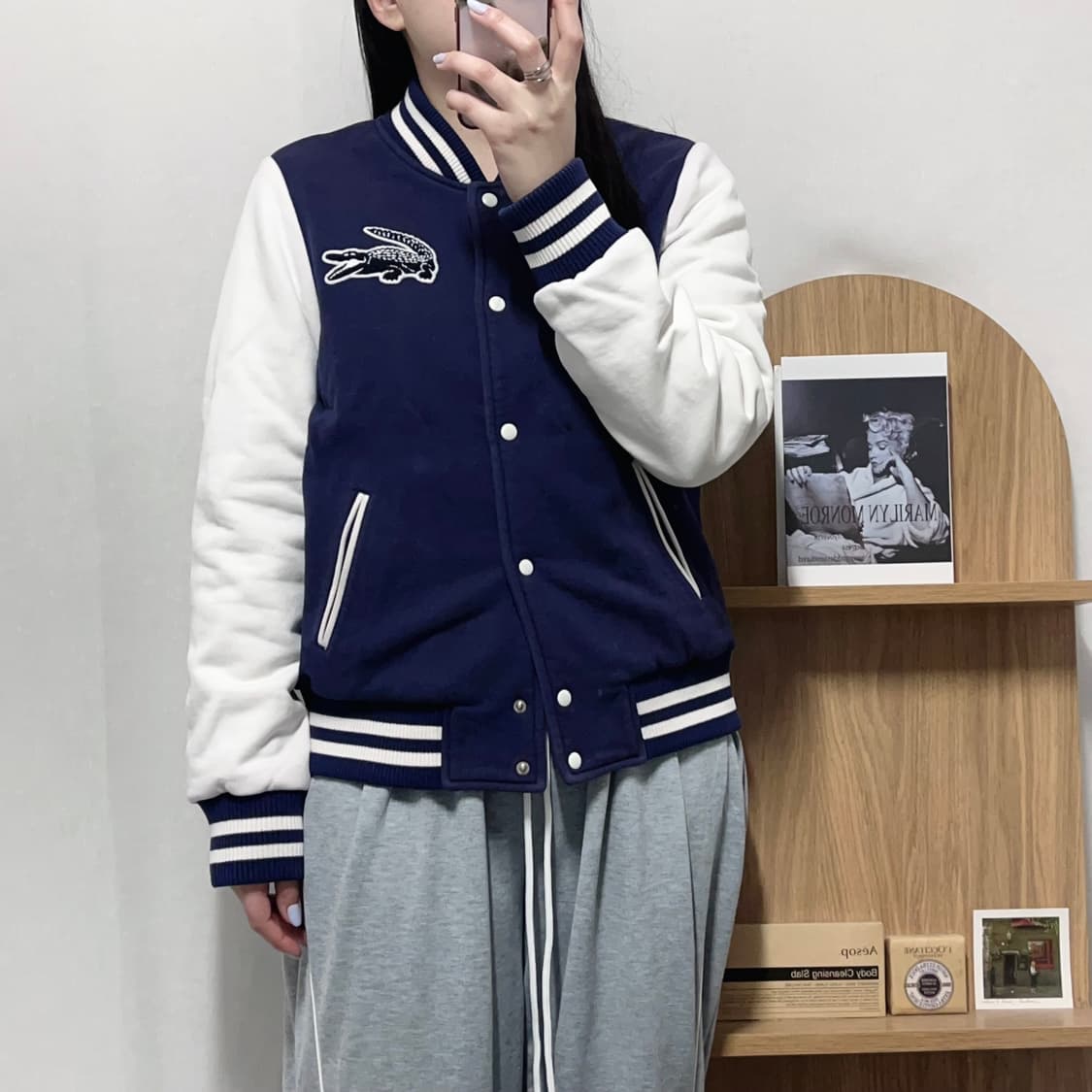 [정품] 라코스테 네이비 빅로고 자켓 [ 40 ] 상품이미지2