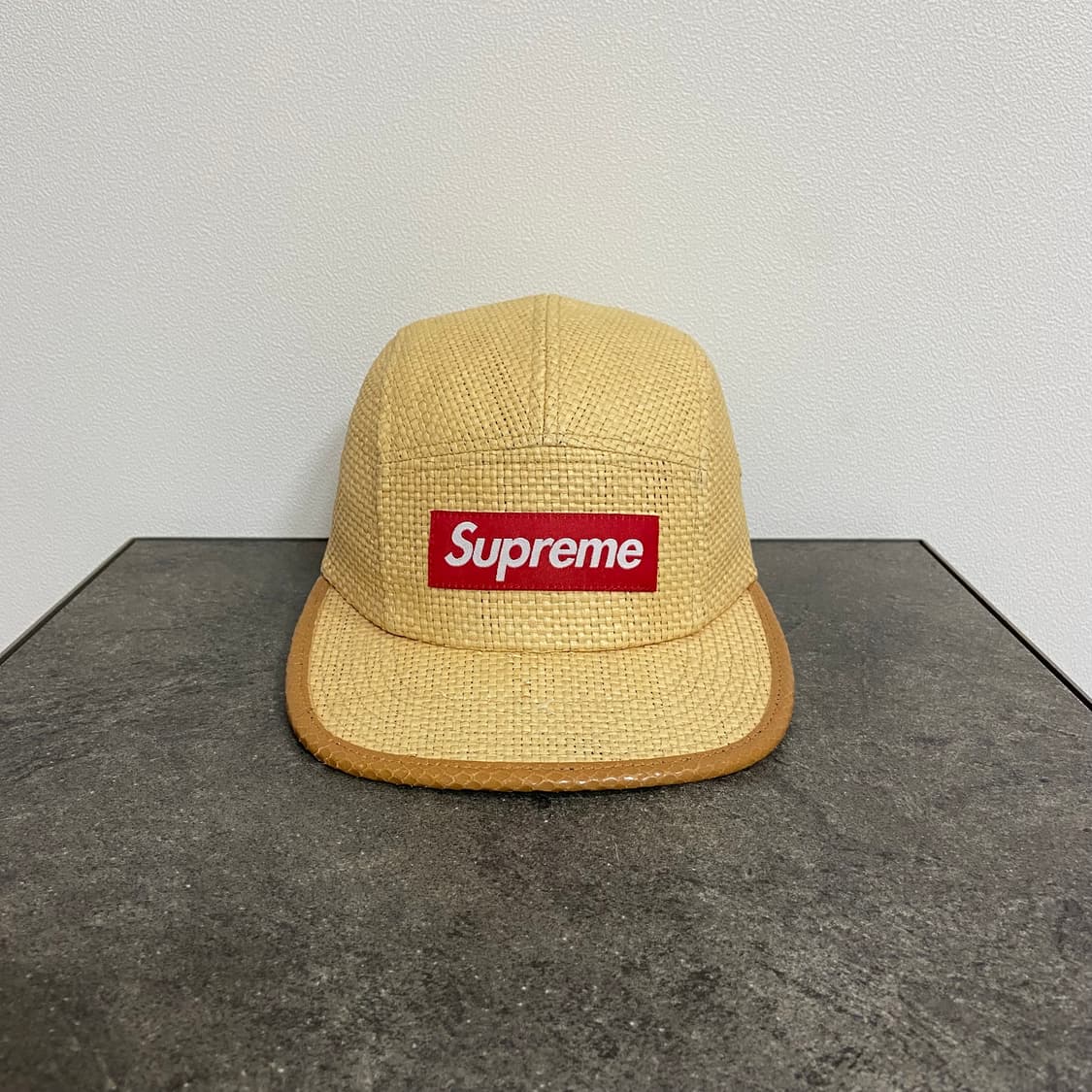 (OS) 슈프림 박스로고 캠프캡 모자 라탄 탄 상품이미지1