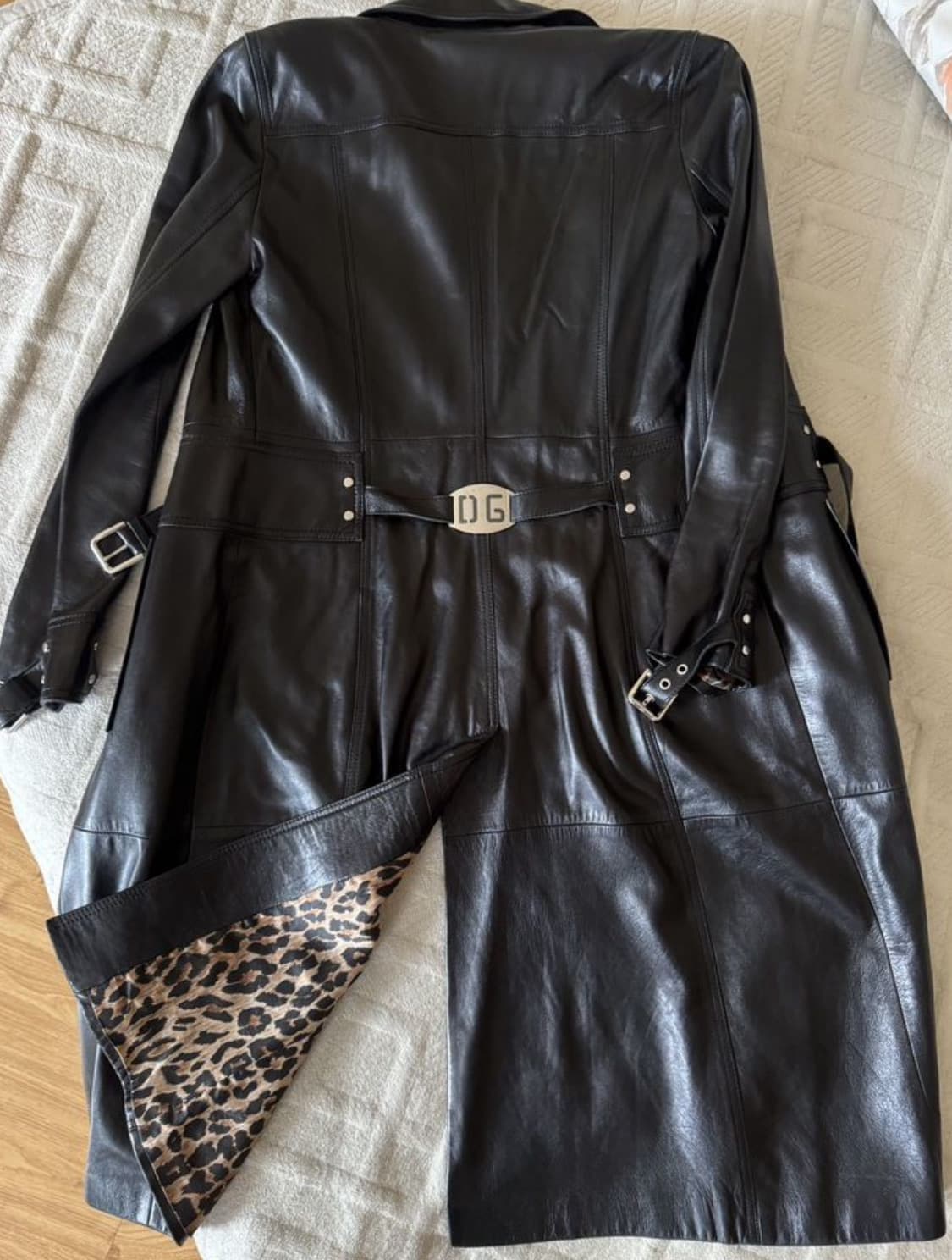 돌체앤가바나 싱글-벨티드 코트(레더-램스킨)44 사이즈(해외발송) 상품이미지8