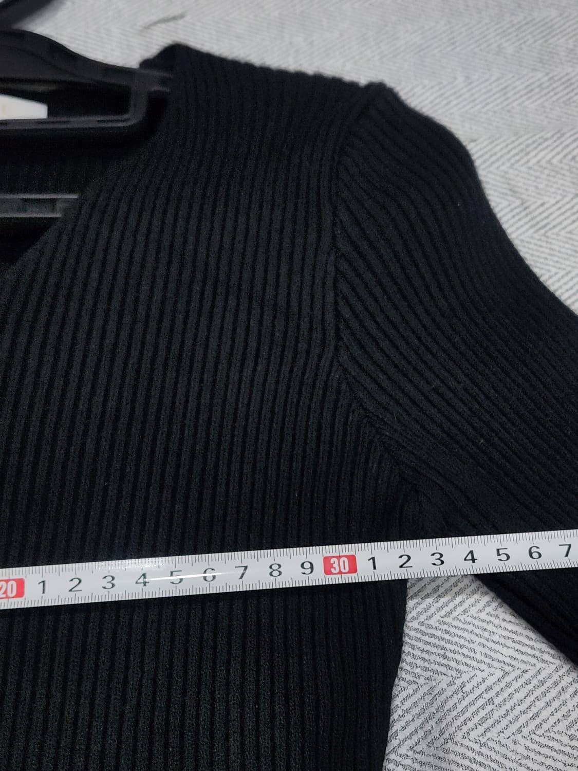 [55] VINE 바인 블랙 울 니트 롱 원피스 55사이즈 상품이미지8