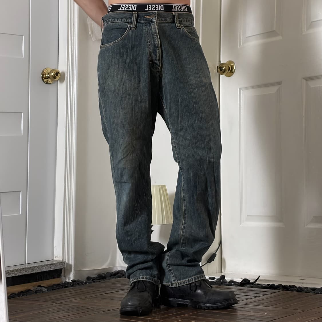 Wrangler 일본판 스트레이트 데님 팬츠 상품이미지2