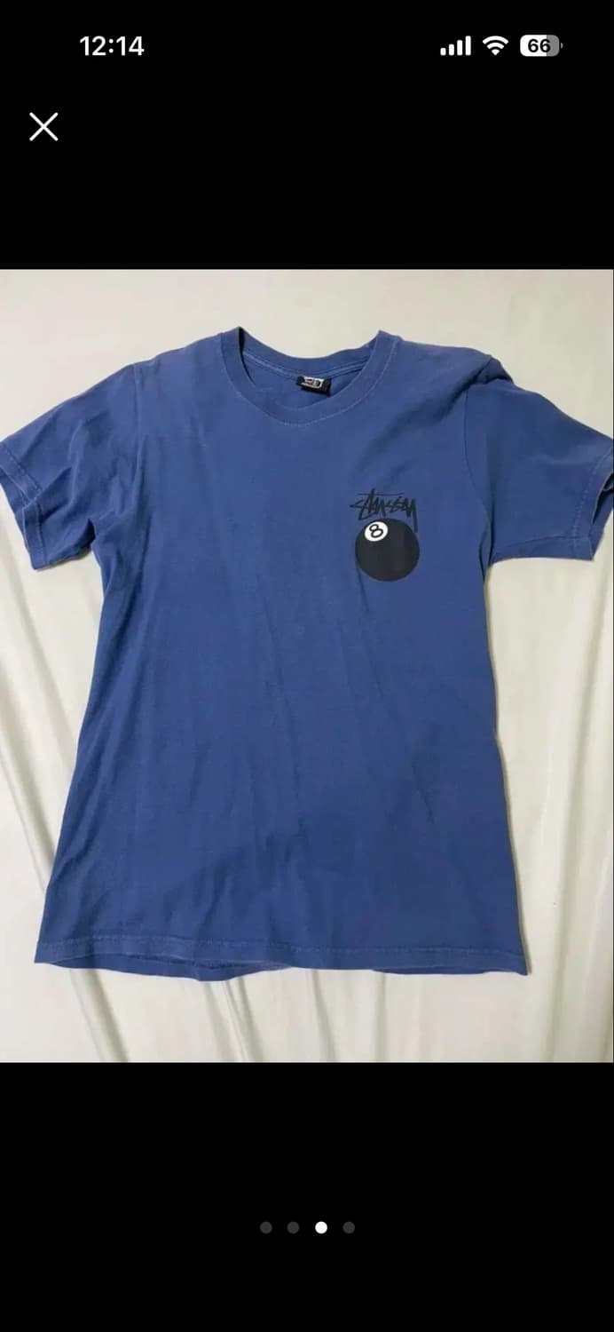 스투시 8볼 파란색 티 상품이미지3