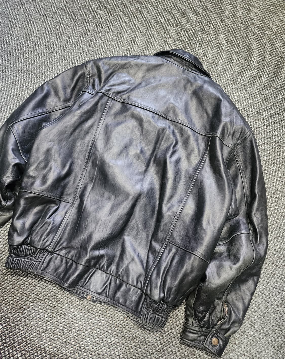 빈티지 레더 자켓 블랙 L사이즈  상품이미지9