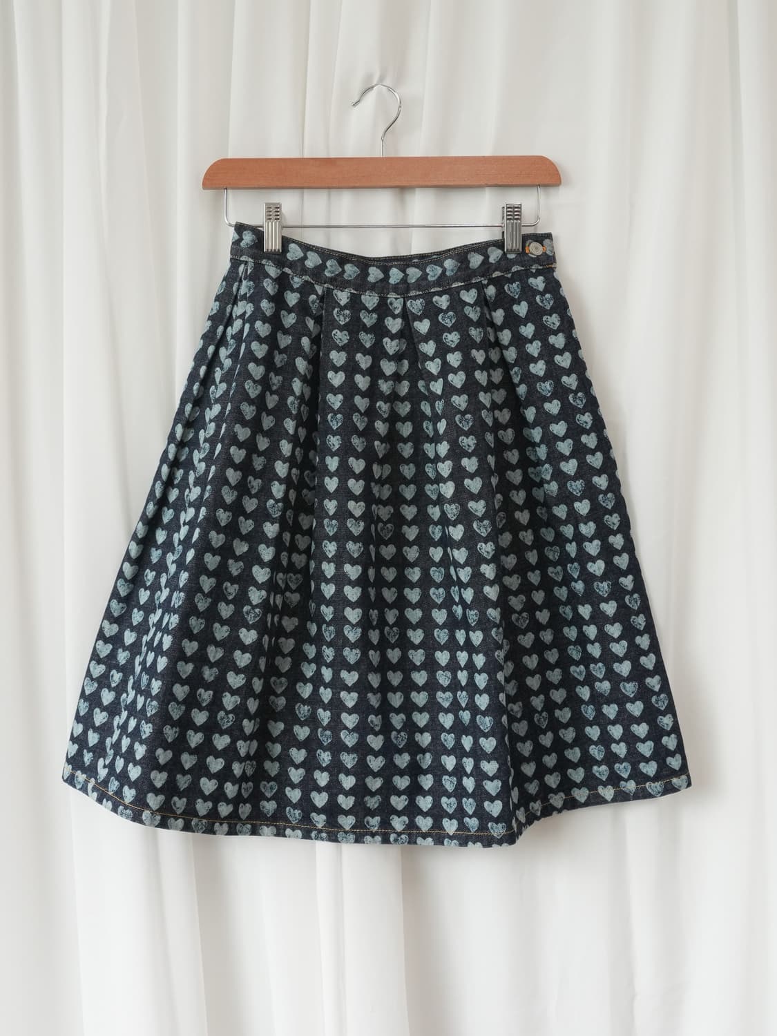 Ozone Community Heart Denim Skirt (25) 상품이미지1