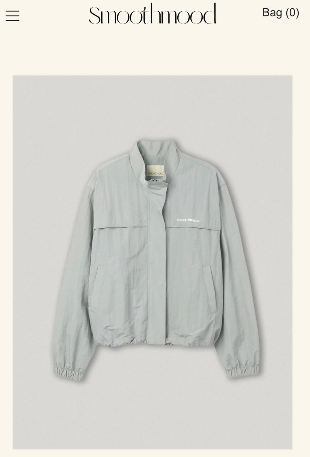 스무드무드 Gray Voyage Wind Stopper 바람막이 상품이미지1