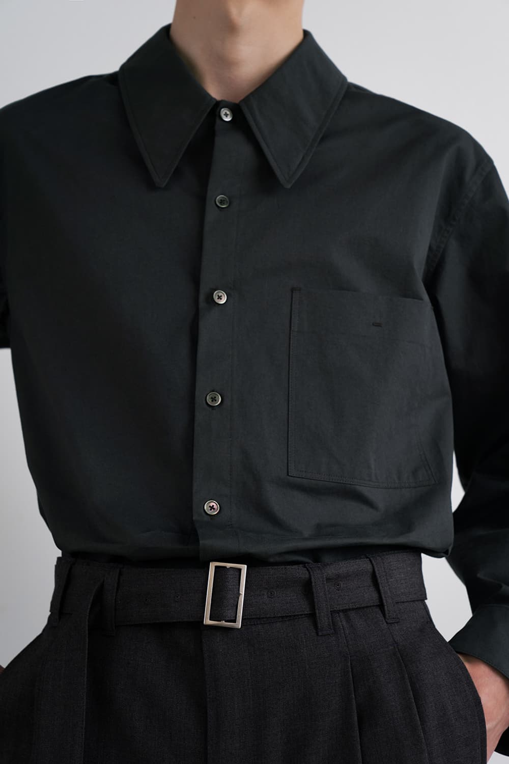 [M] 인사일런스 와이드칼라 셔츠 상품이미지5