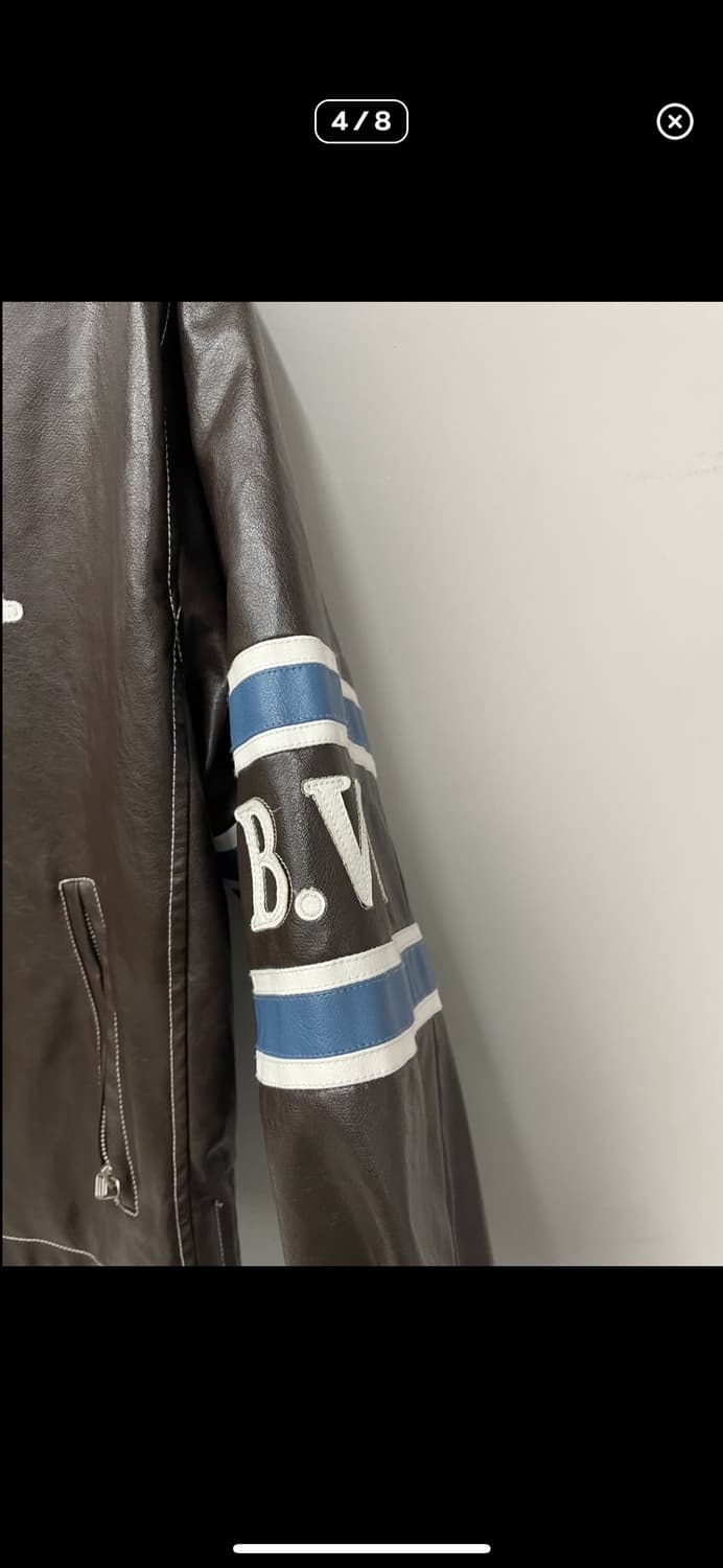 베드블러드 91 레더 브라운 바시티자켓 A3259 상품이미지4