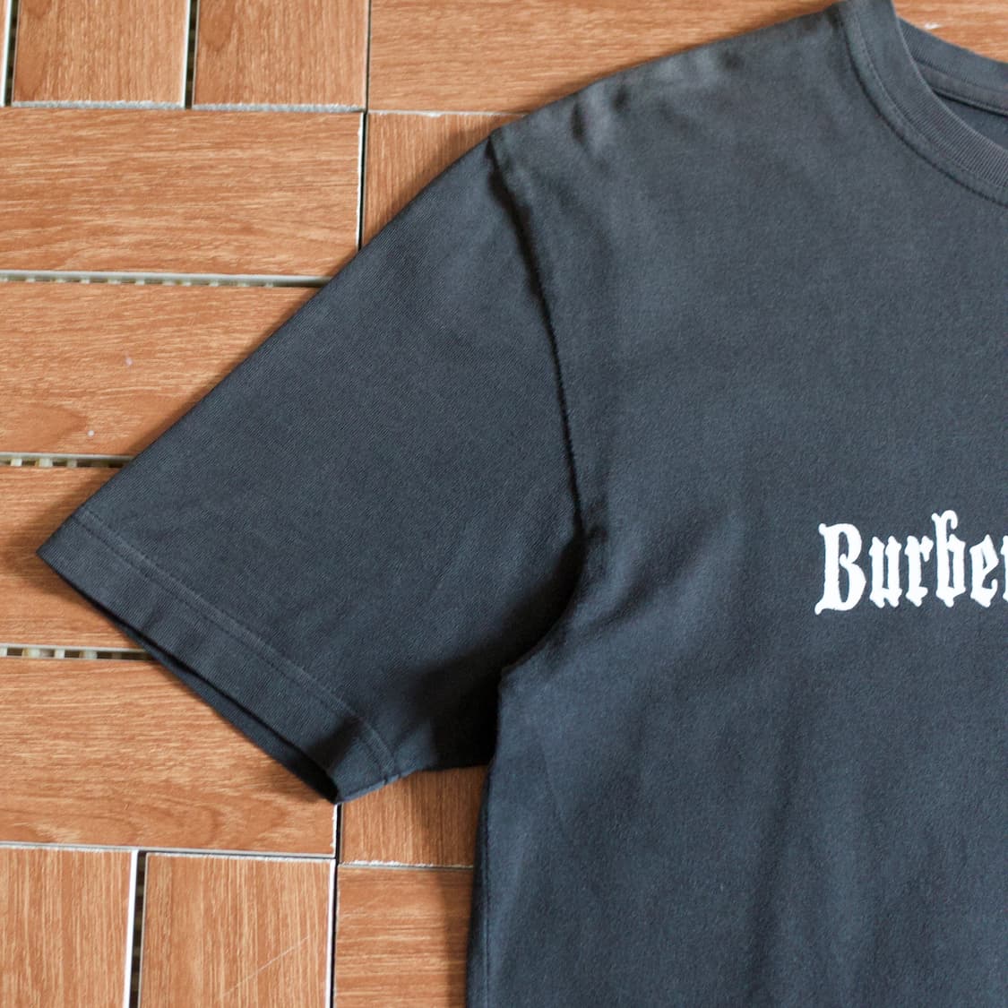 Burberry black label logo cotton 1/2 tee 상품이미지3