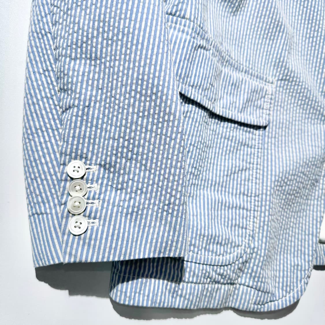 폴로 랄프로렌 시어서커 스트라이프 싱글 3B 블레이저 자켓 상품이미지5