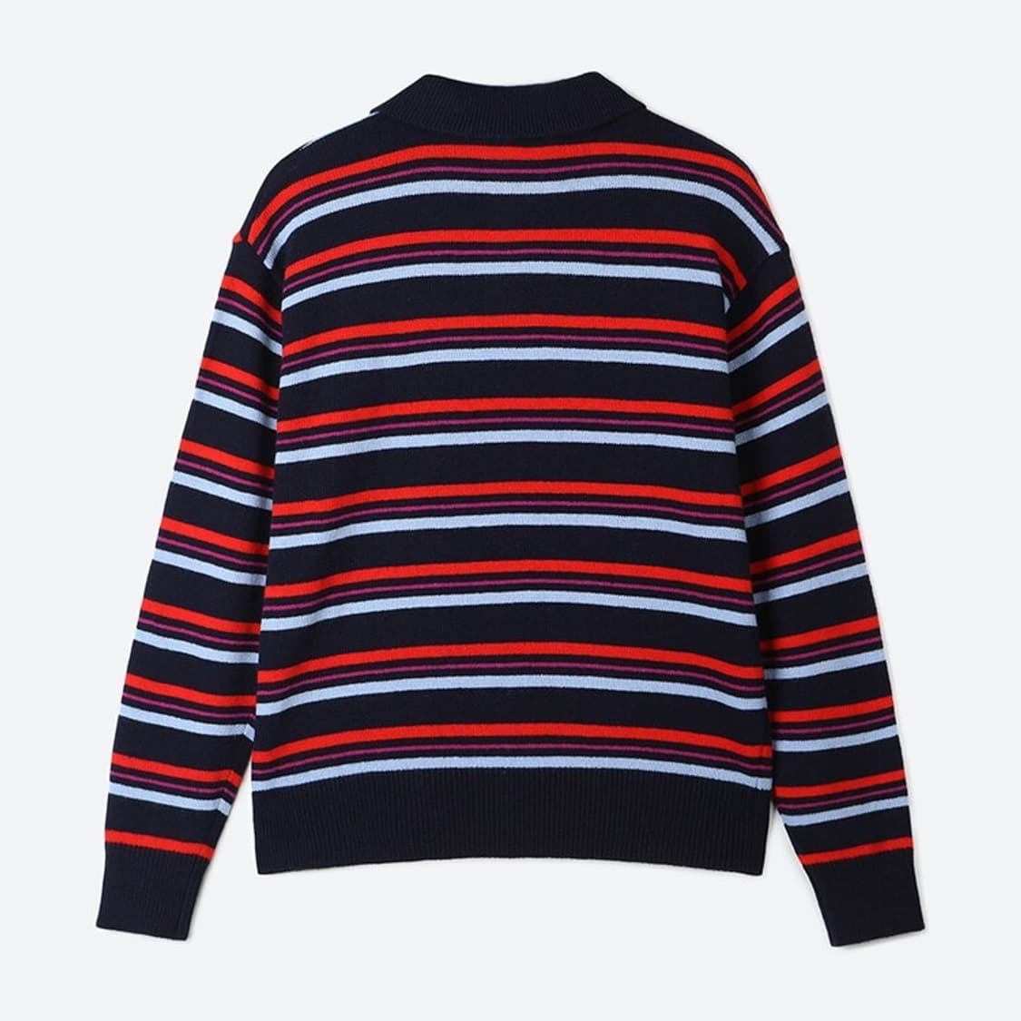 [m] 문선 스트라이프 울 카라 니트 상품이미지3