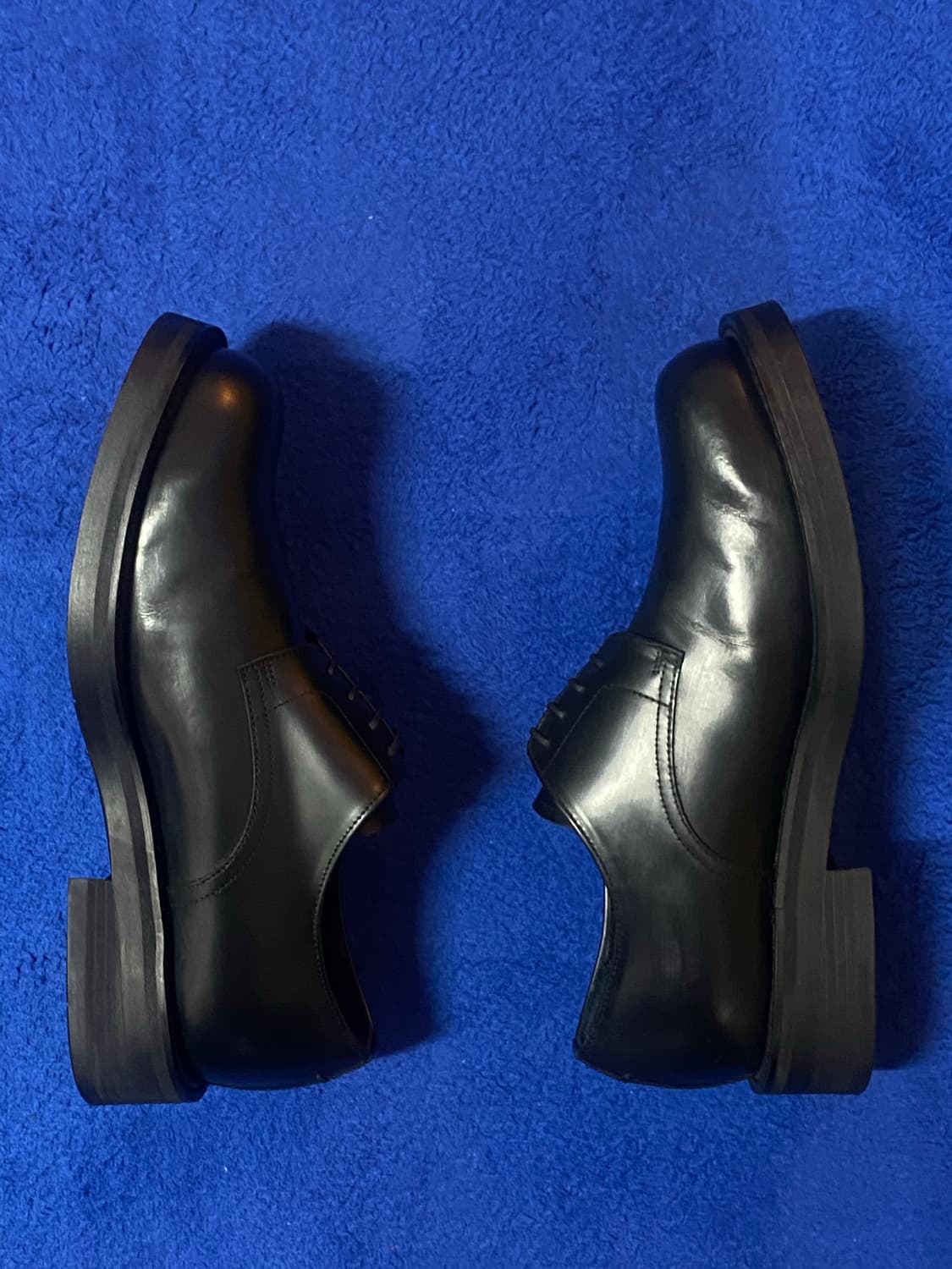 무신사 스탠다드 와이드 스퀘어 더비 슈즈 블랙 265 상품이미지4