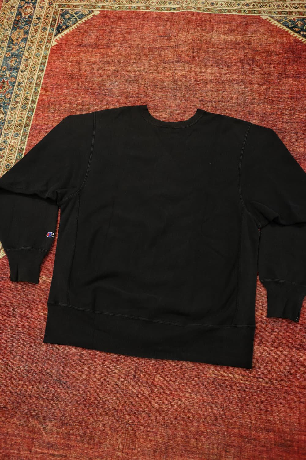 90s 빈티지 챔피온 리버스위브 스웻셔츠 블랙 판매 상품이미지9