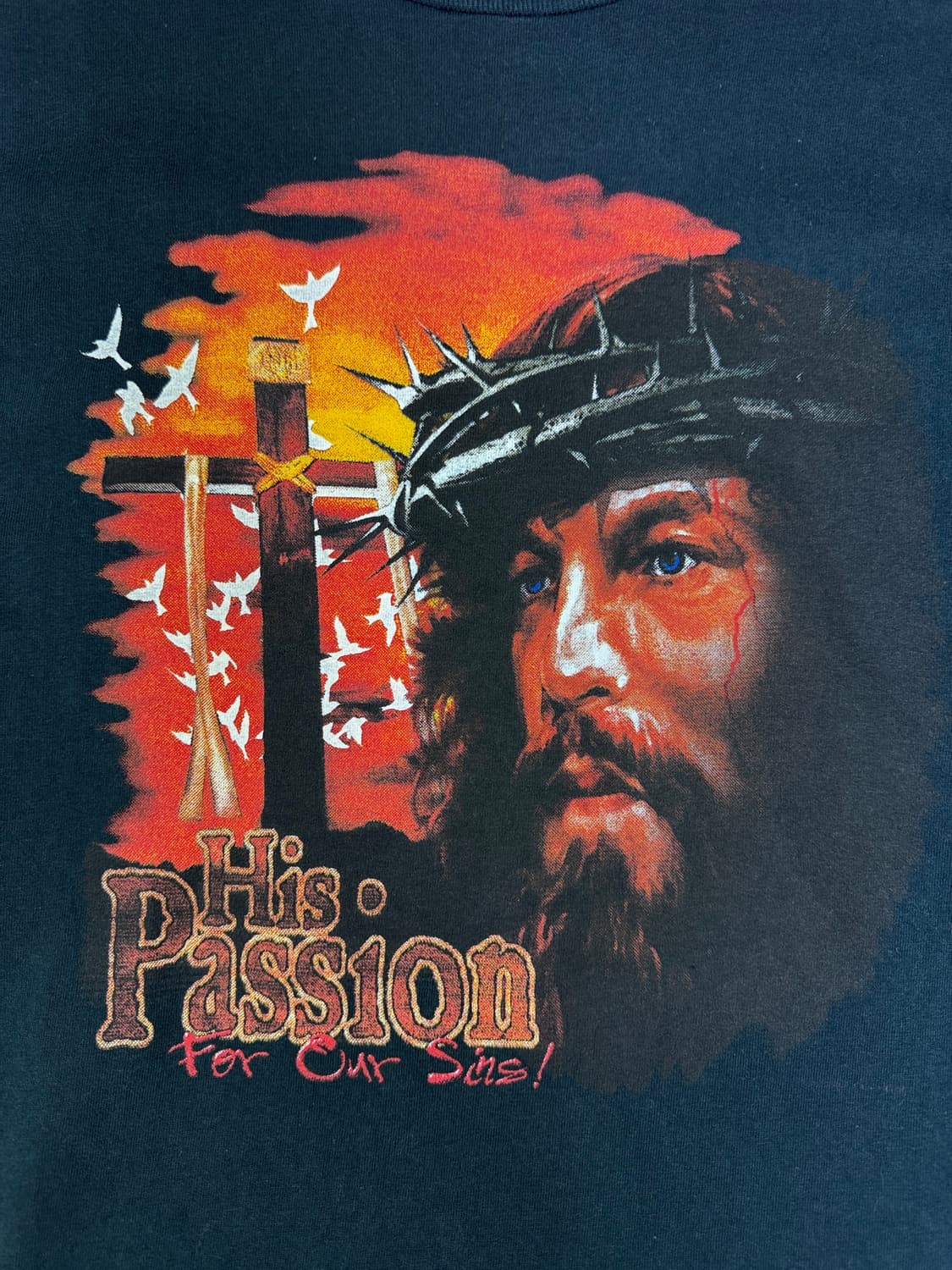 빈티지 00s 지저스 JESUS HIS PASSION 티셔츠 M 상품이미지2