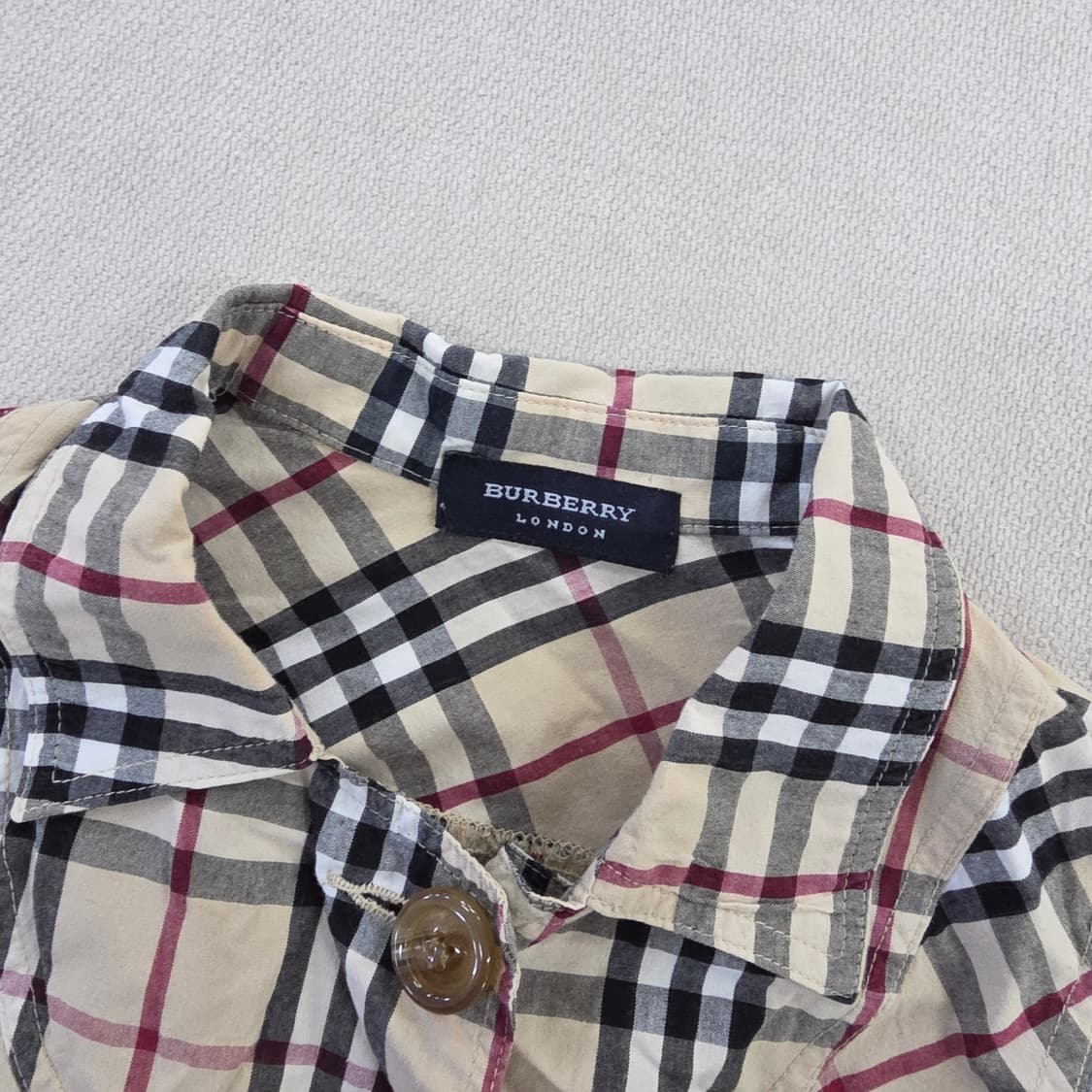 [실측] 버버리 노바체크 셔츠 블라우스 0127J 상품이미지2